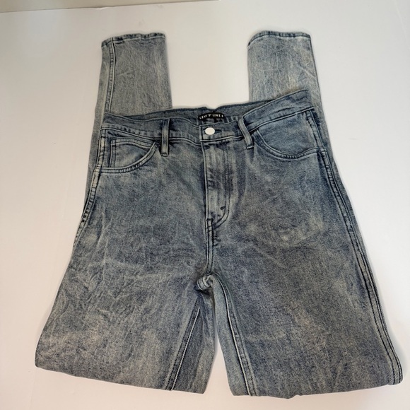 Levis Line 8 Slim Fit Jeans Mens 29x32 Acid Wash Streetwear Vintage Denim - Picture 12 of 13